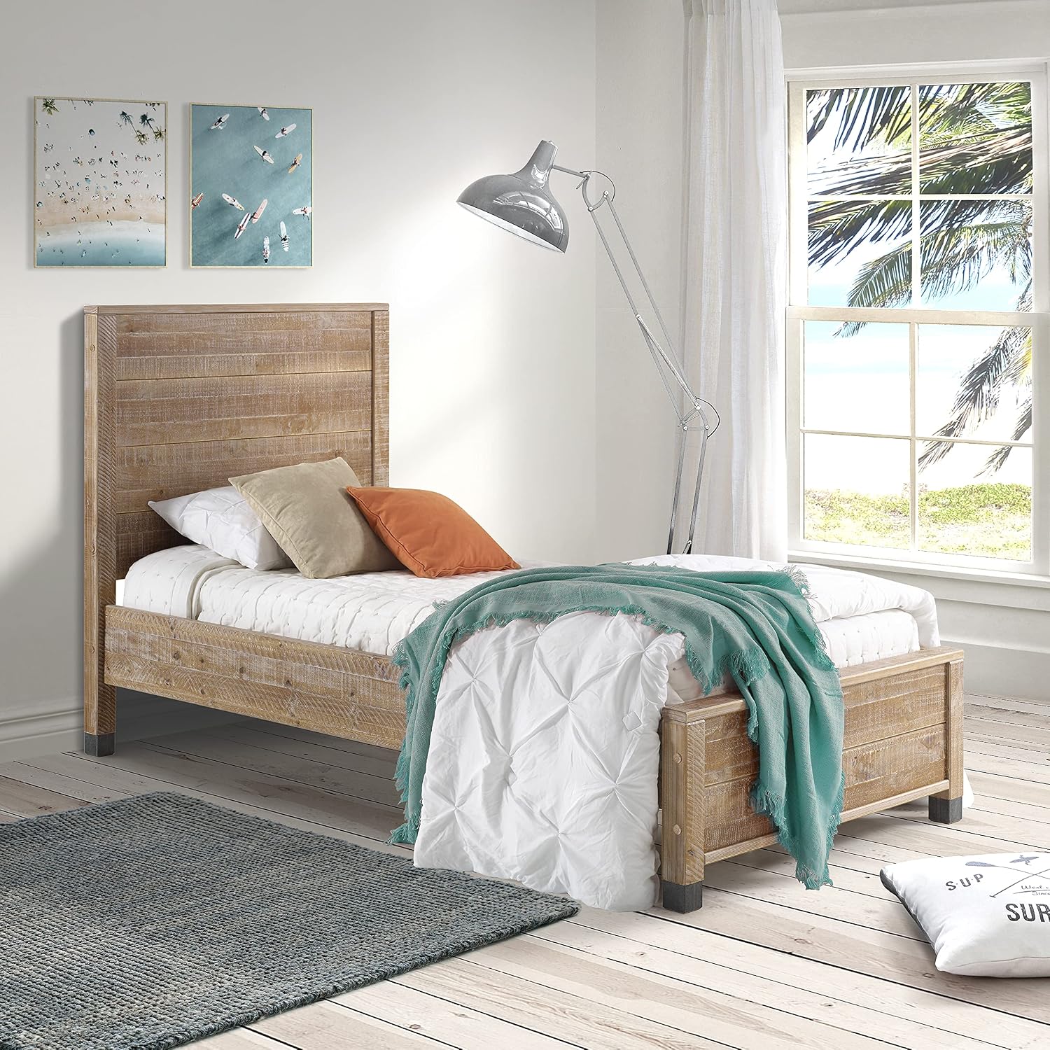 Camaflexi Baja Platform Bed (Twin, Brown)