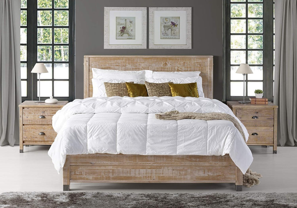 Camaflexi Baja Platform Bed, Full Size, Brown