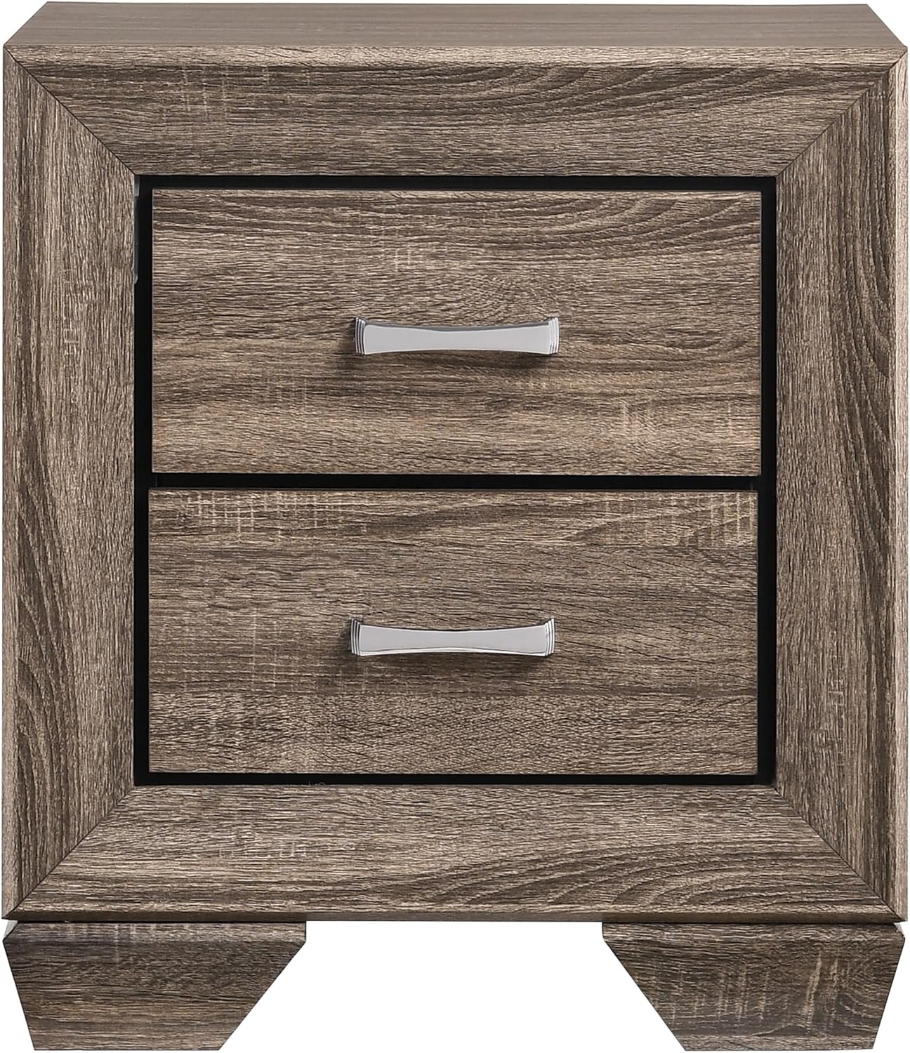 Coaster Home Furnishings Kauffman Transitional 5-Piece Bedroom Set Eastern King Size Storage Panel Bed Frame 54-inch Headboard Washed Taupe 204190KE-S5