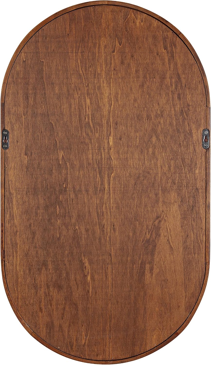Kate and Laurel Hutton Midcentury Capsule Wall Shelf; 16 x 28; Walnut Brown; Geometric Decorative Shelves for Wall
