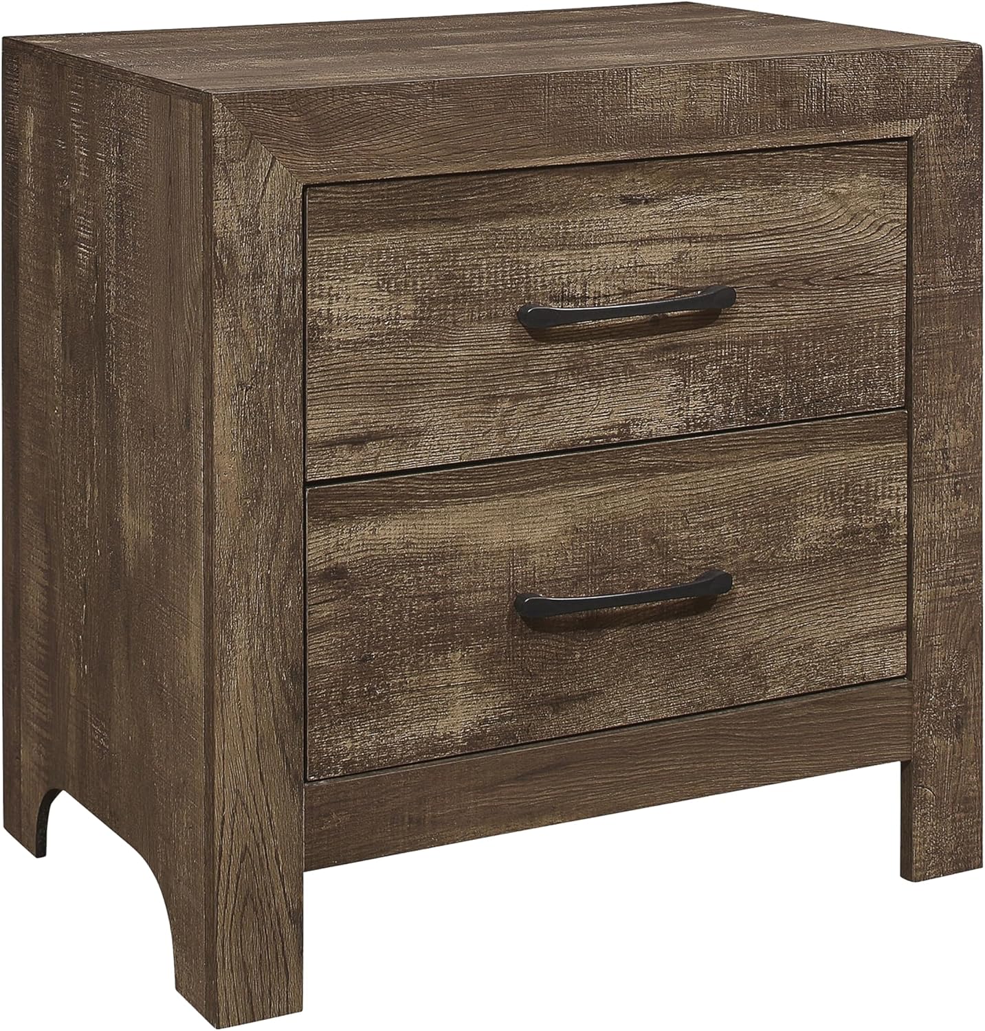 Benzara Bo Four Piece Queen Size Bedroom Set- Brown