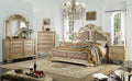 First of a Kind Miranda Gold Queen 5 Piece Bedroom Set