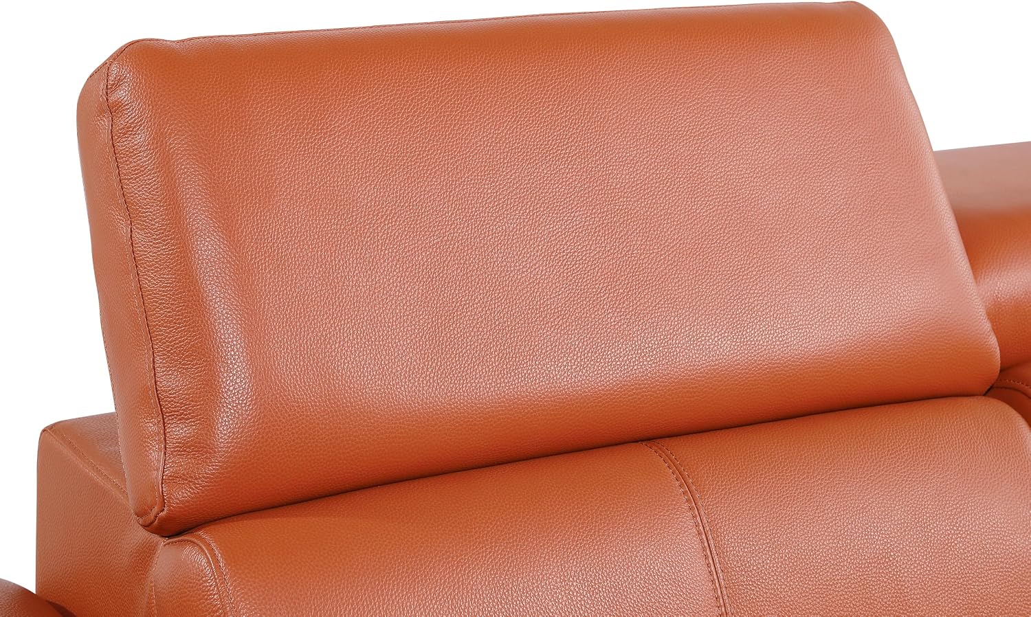 BlackJack Furniture Antonio 8 Piece U Shaped Power Reclining Sectional Sofa, Modular Couch with Top Grain Italian Leather, 4 Electric Recliners, USB & Wireless Chargers, Storage Console, Camel