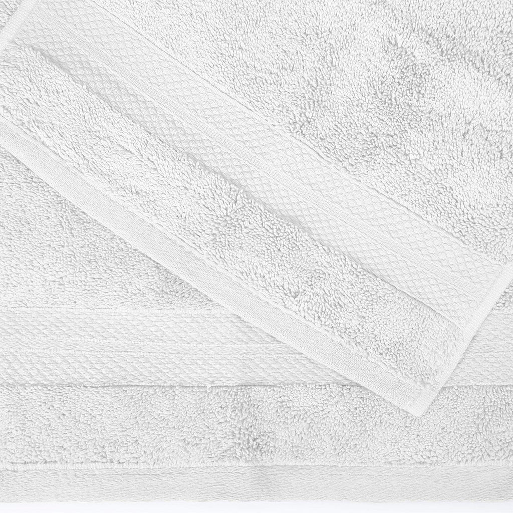 Superior Turkish Cotton 9-Piece Towel Set, 3 Bath, 3 Hand, 3 Face Towels for Home, Bathroom Essentials, Hotel, Resort, Spa, Shower, Adult, Kids, Airbnb, Plush, Soft, Apartment, White